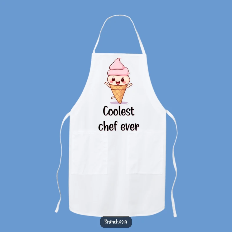 Funny Ice Cream Cone Spinning Apron - Cook with Joyful Swirls!