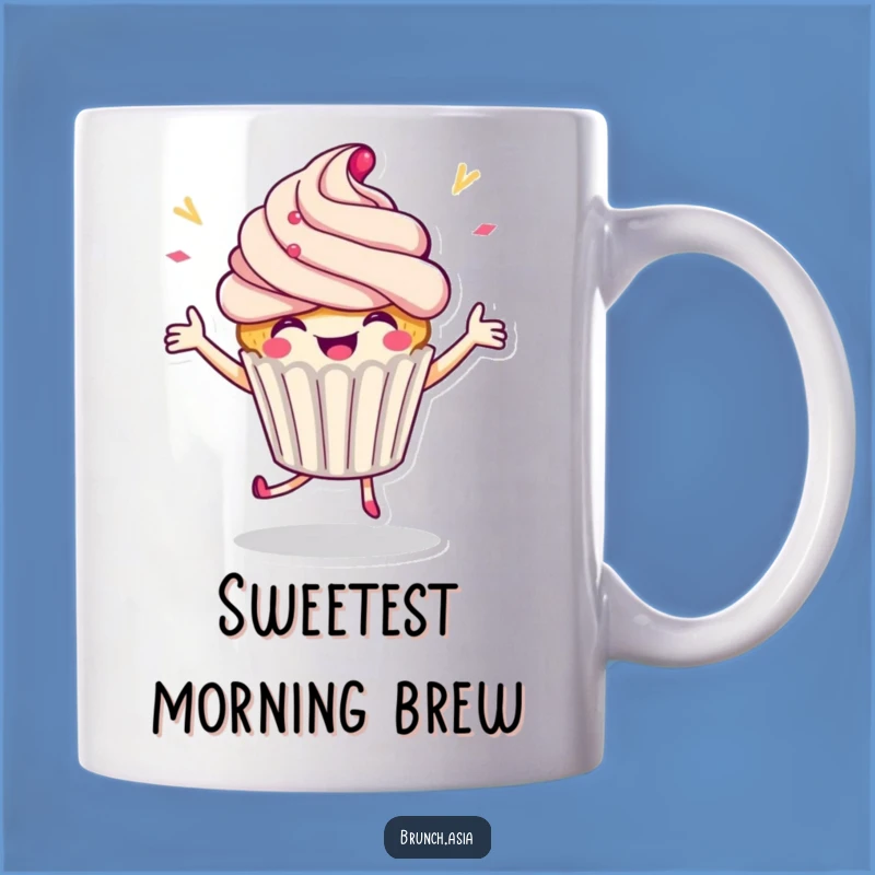 Funny Cupcake Dancing Mug - Celebrate Every Moment with Joy!