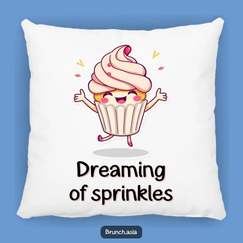 Funny Cupcake Dancing Pillow - Huggable Celebration Gift!