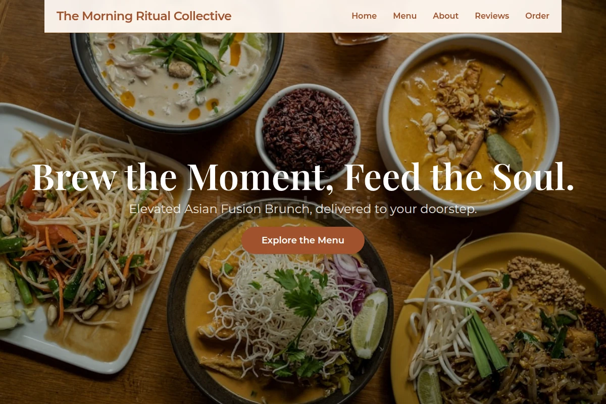 Brunch-delivery Asian Fusion Food