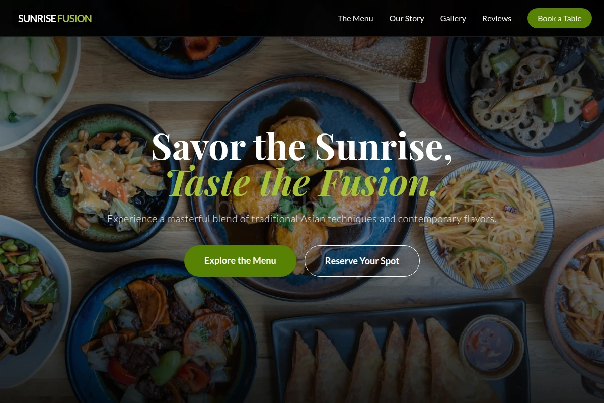 Sunrise Asian Fusion Food