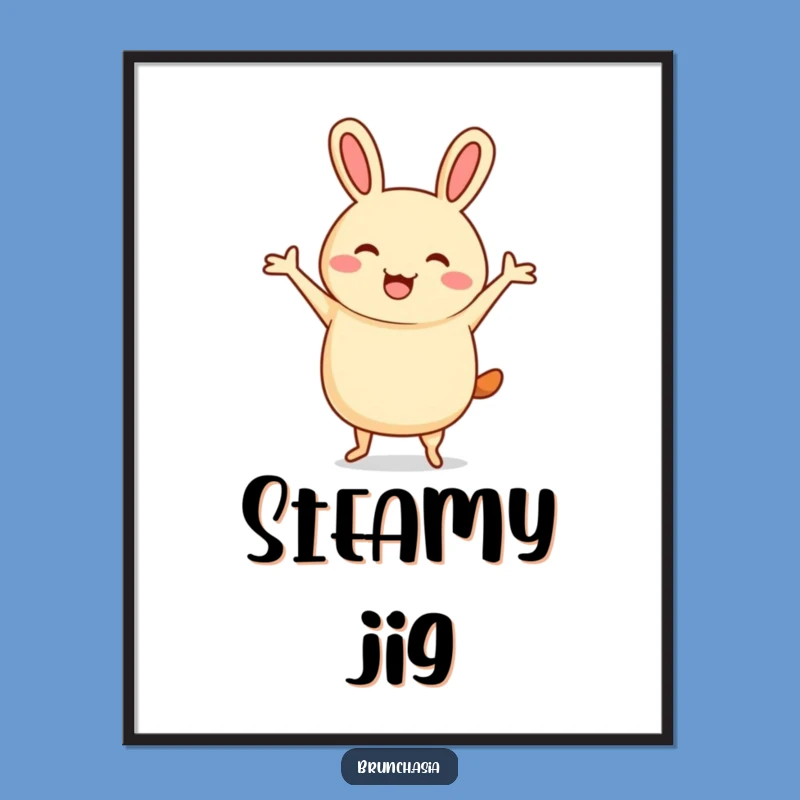 Funny Bao Bun Jigging Digital Art - Instant Energetic Decor!