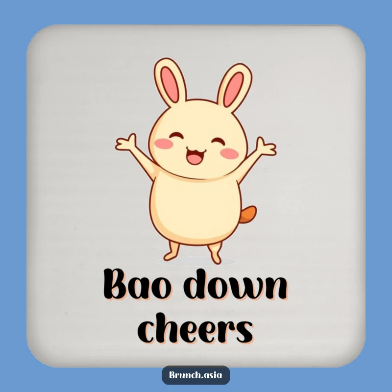 Funny Bao Bun Jigging Coaster - Protect Surfaces with a Jig!