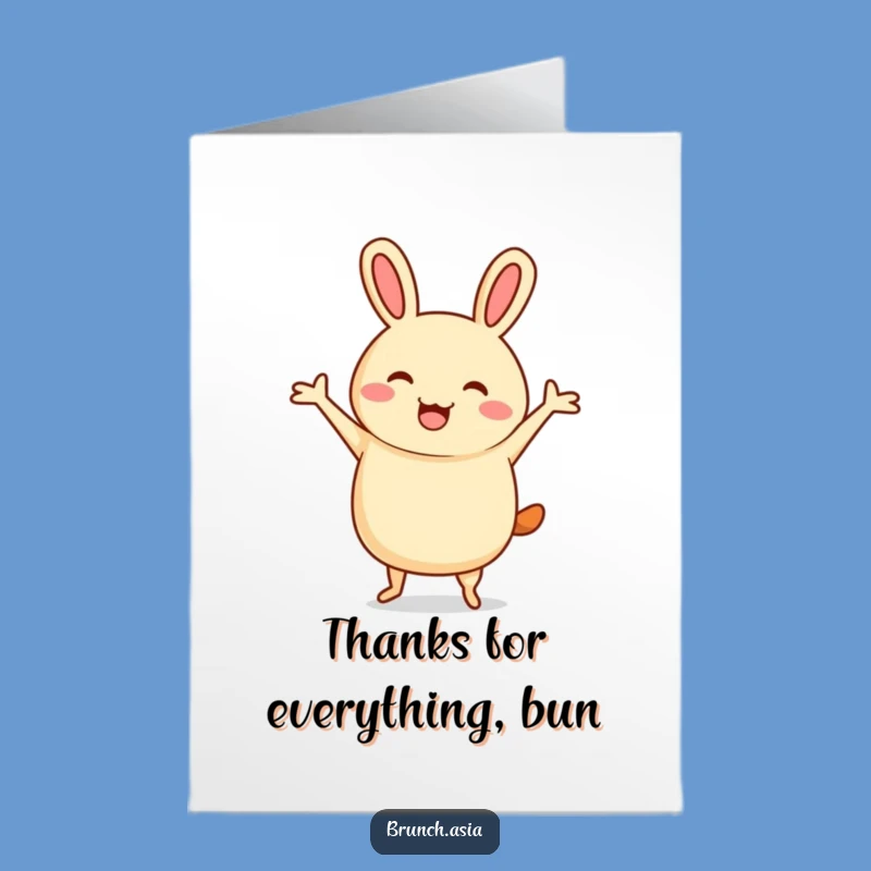 Free Printable Thank You Card: Bao Bun Jig - Express Thanks Playfully