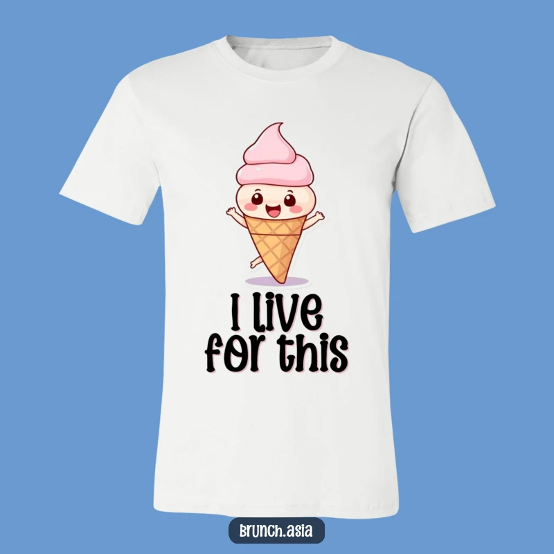 Funny Ice Cream Cone Spinning T-Shirt - Wear Your Happy Spin!